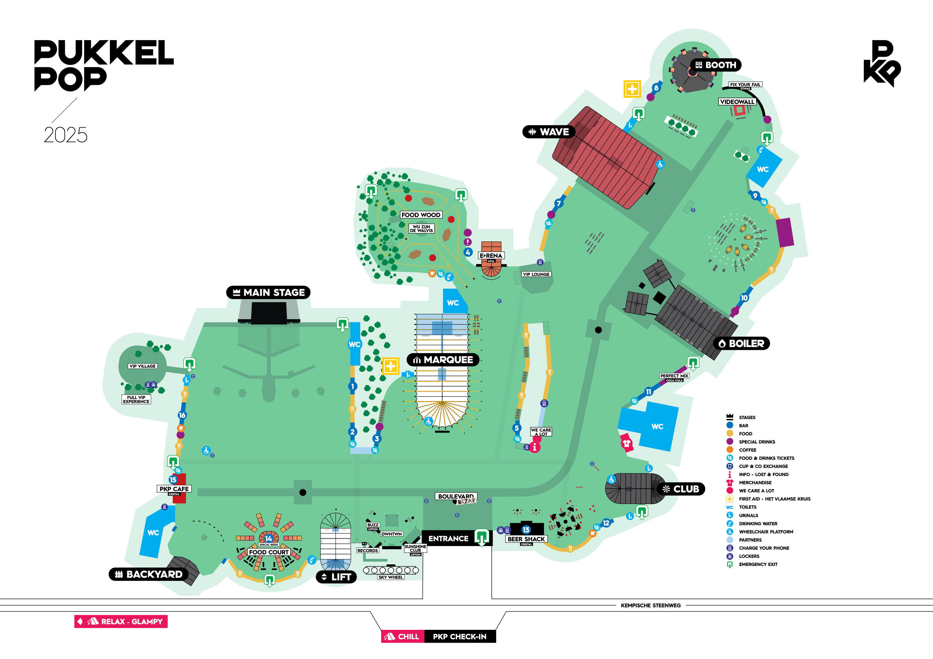 Pukkelpop site map